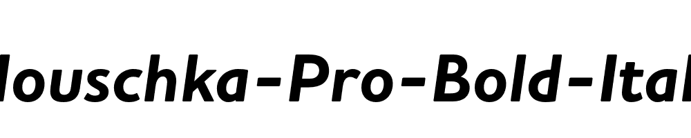 Houschka-Pro-Bold-Italic