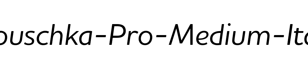 Houschka-Pro-Medium-Italic