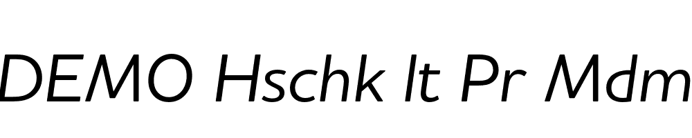 FSP DEMO Hschk lt Pr Mdm Italic