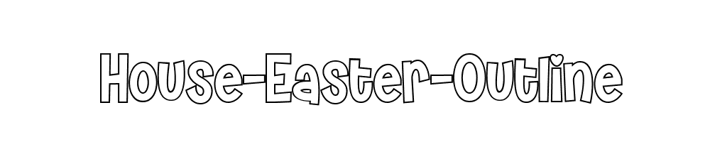 House-Easter-Outline