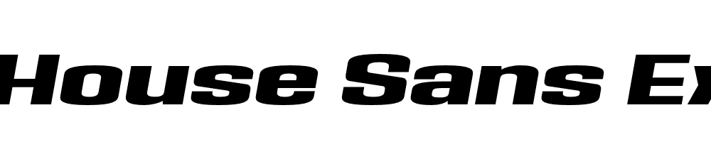  DEMO House Sans Expanded Black Italic