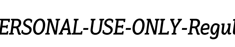 Hoyle-PERSONAL-USE-ONLY-Regular-Italic