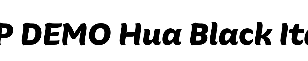 FSP DEMO Hua Black Italic