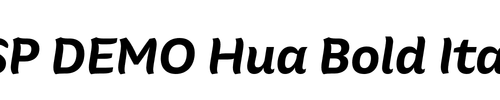 FSP DEMO Hua Bold Italic