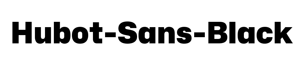 Hubot-Sans-Black