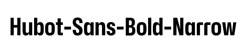 Hubot-Sans-Bold-Narrow