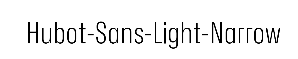 Hubot-Sans-Light-Narrow