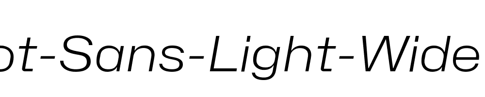 Hubot-Sans-Light-Wide-Italic