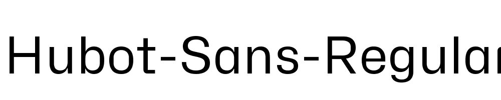 Hubot-Sans-Regular