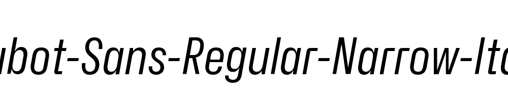 Hubot-Sans-Regular-Narrow-Italic