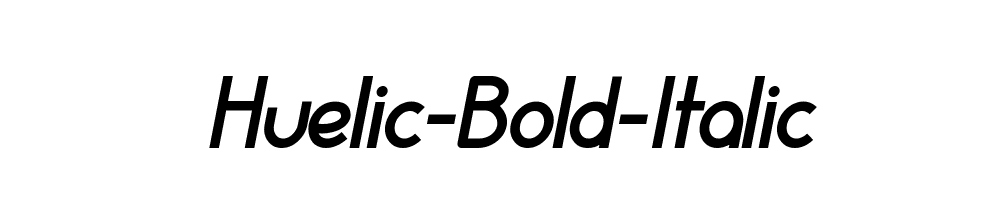 Huelic-Bold-Italic