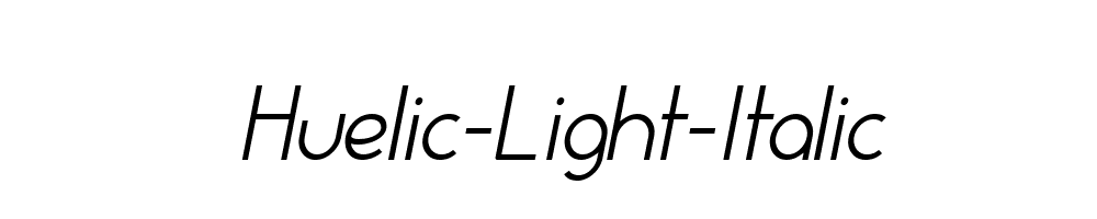 Huelic-Light-Italic