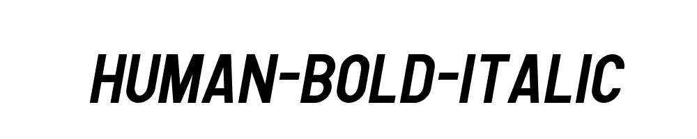 Human-Bold-Italic