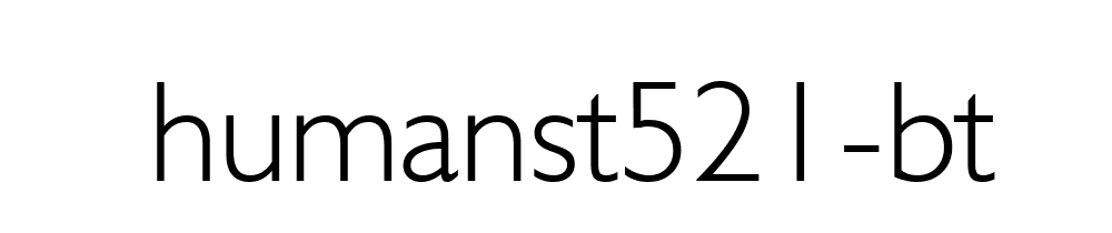 Humanst521 Bt