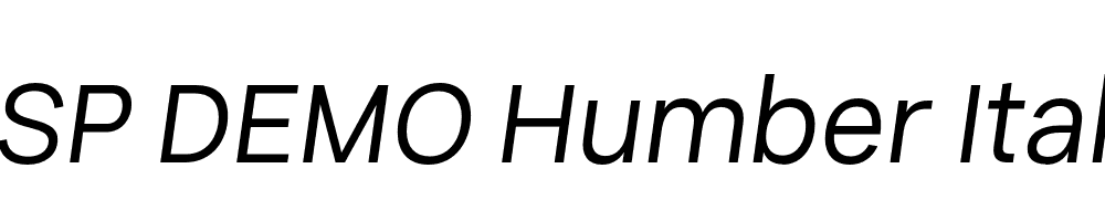 FSP DEMO Humber Italic