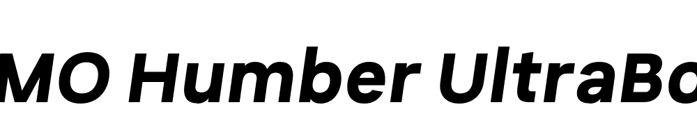 FSP DEMO Humber UltraBold Italic