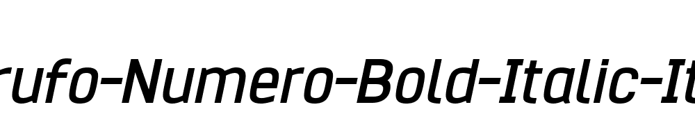 Hurufo-Numero-Bold-Italic-Italic