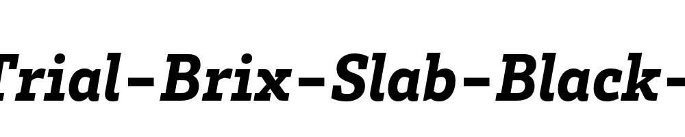 HvDTrial-Brix-Slab-Black-Italic