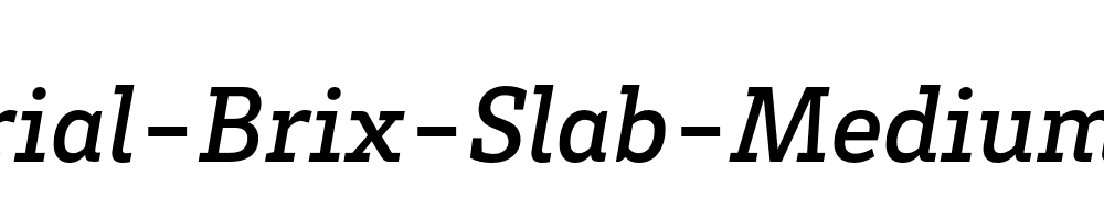 HvDTrial-Brix-Slab-Medium-Italic