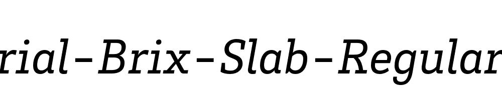 HvDTrial-Brix-Slab-Regular-Italic