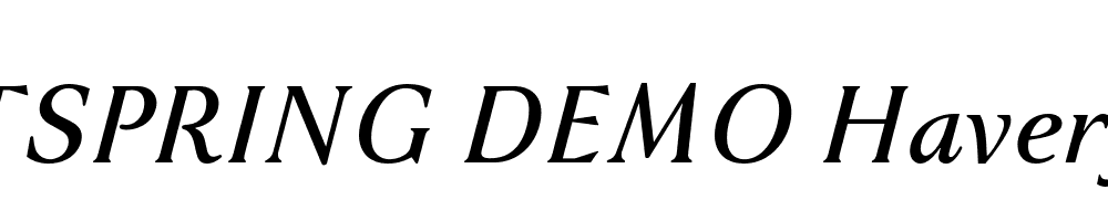  DEMO Haverj Italic