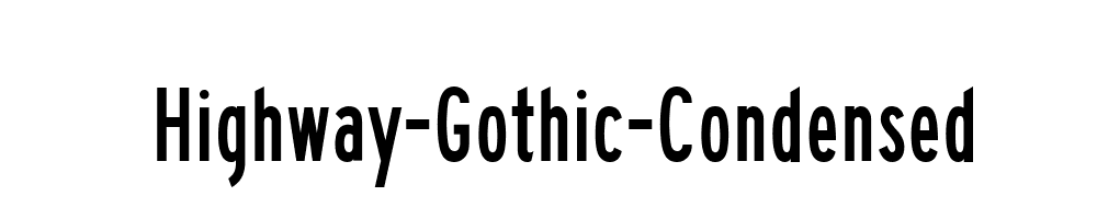 Highway-Gothic-Condensed