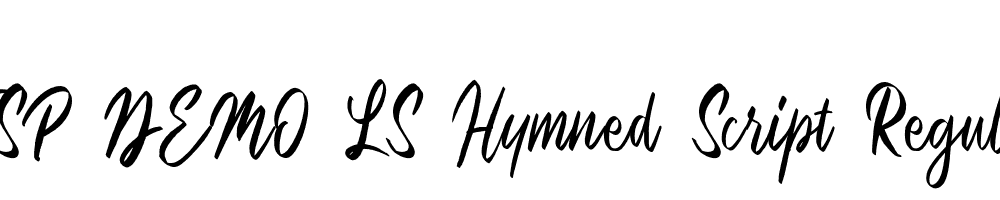 FSP DEMO LS Hymned Script Regular