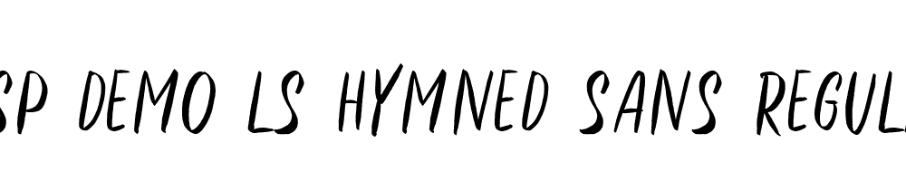 FSP DEMO LS Hymned Sans Regular