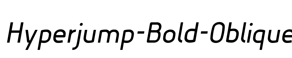 Hyperjump-Bold-Oblique