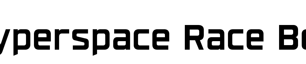 Hyperspace Race Bold