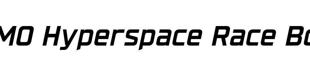 FSP DEMO Hyperspace Race Bold Italic