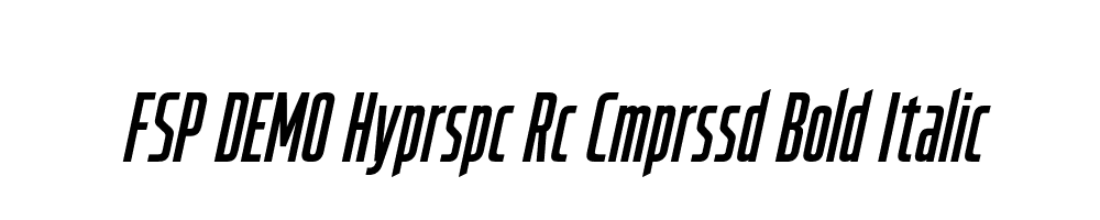 FSP DEMO Hyprspc Rc Cmprssd Bold Italic