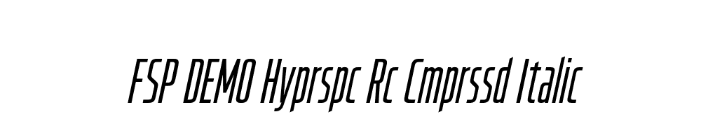 FSP DEMO Hyprspc Rc Cmprssd Italic