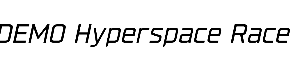 FSP DEMO Hyperspace Race Italic