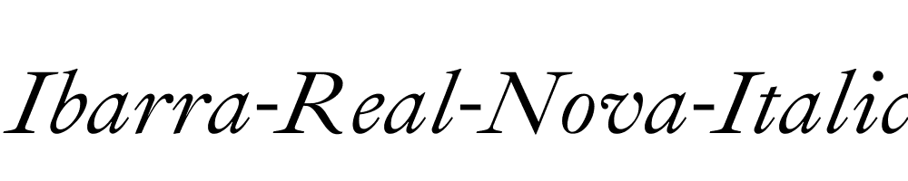 Ibarra-Real-Nova-Italic