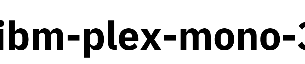 Ibm Plex Mono 3