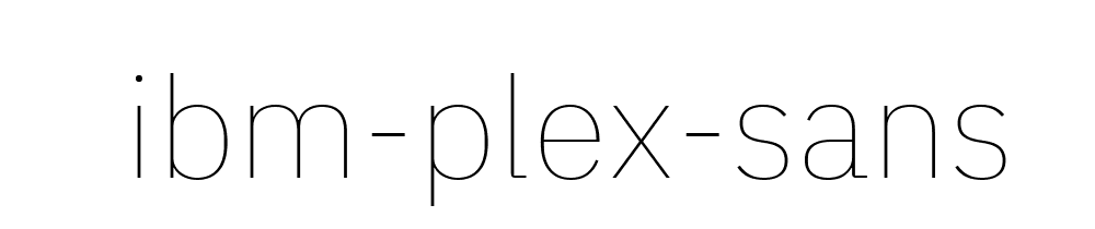 Ibm Plex Sans