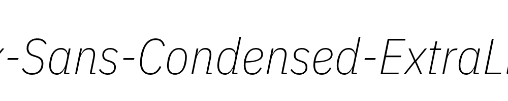 IBM-Plex-Sans-Condensed-ExtraLight-Italic