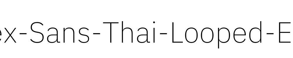 IBM-Plex-Sans-Thai-Looped-ExtraLight