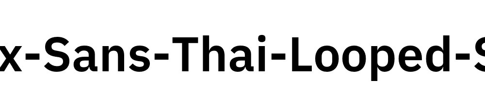 IBM-Plex-Sans-Thai-Looped-SemiBold