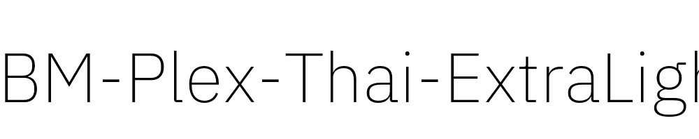 IBM-Plex-Thai-ExtraLight