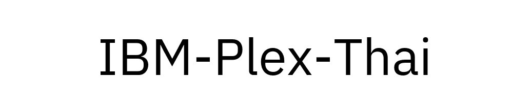 IBM-Plex-Thai