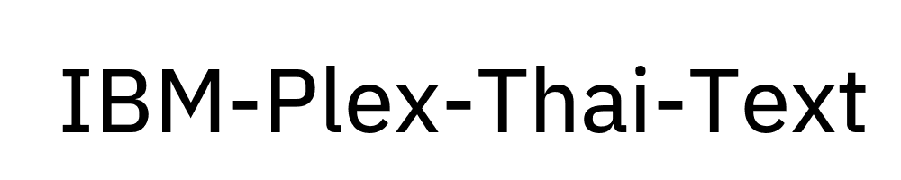 IBM-Plex-Thai-Text