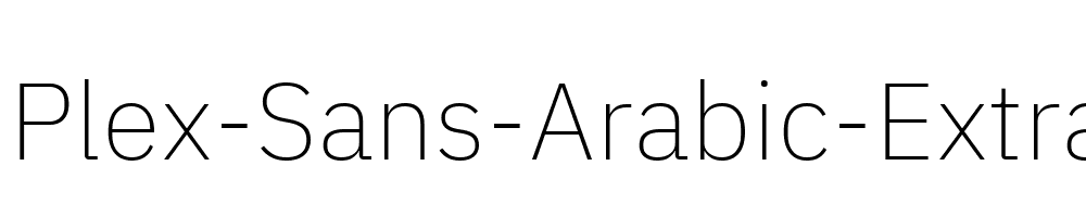 IBM-Plex-Sans-Arabic-ExtraLight