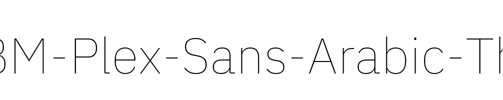 IBM-Plex-Sans-Arabic-Thin