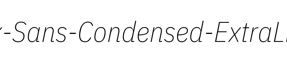 IBM-Plex-Sans-Condensed-ExtraLight-Italic