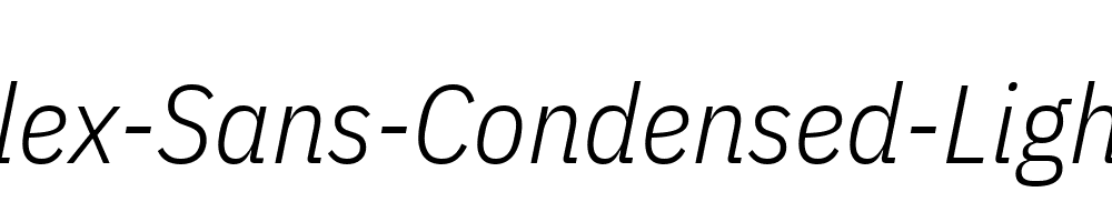 IBM-Plex-Sans-Condensed-Light-Italic