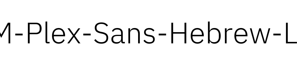 IBM-Plex-Sans-Hebrew-Light