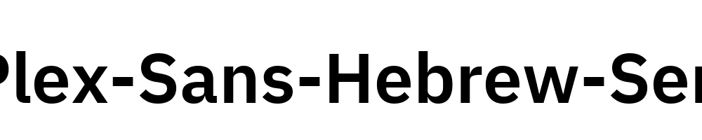 IBM-Plex-Sans-Hebrew-SemiBold