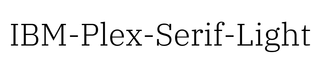 IBM-Plex-Serif-Light